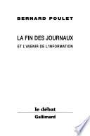 La fin des journaux et l'avenir de l'information