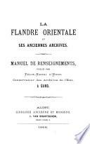 La Flandre orientale et ses anciennes archives
