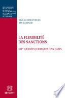 La flexibilité des sanctions
