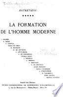 La formation de l'homme moderne