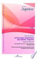 La formation linguistique des adultes migrants