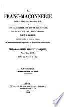 La franc-maçonnerie dans sa véritable signification