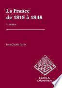 La France de 1815 à 1848