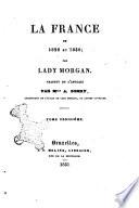 La France en 1829 et 1830 par Lady Morgan