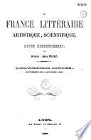 La France littéraire, artistique, scientifique