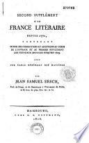 La France littéraire, contenant les auteurs français de 1771 à 1796