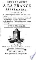 La France littéraire