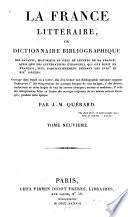La France littéraire,