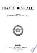La France musicale. Red.: Jules Maurel, Marie et Leon Escudier