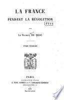 La France pendant la révolution