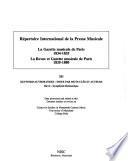 La gazette musicale de Paris, 1834-1835 ;: Keyword-author index, Ravel-Symphonie romantique