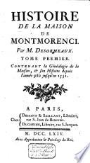 La généalogie de la maison, et son histoire depuis l'année 960 jusqu'en 1531