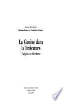 La Genèse dans la littérature