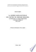 La genèse intellectuelle de l'œuvre de Fernand Braudel
