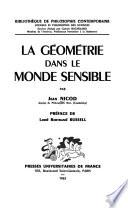 La géométrie dans le monde sensible