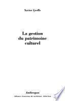 La gestion du patrimoine culturel