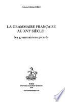 La grammaire française au XVIe siècle