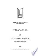 La grammaticalisation, la terminologie