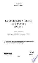 La guerre du Vietnam et l'Europe, 1963-1973