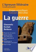 La guerre : Epreuve littéraire 2015-2016