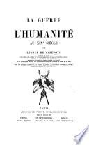 La Guerre et l'humanité au 19e siècle