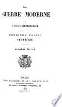 La guerre moderne: pte. Stratégie