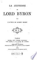 La jeunesse de lord Byron, par l'auteur de Robert Emmet