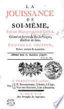 LA JOUISSANCE DE SOI-MÊME