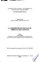 La jurisprudence sociale du Tribunal des conflits