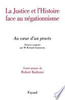 La justice et l'histoire face au négationnisme