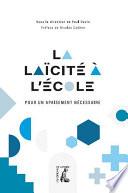 La laïcité à l'école