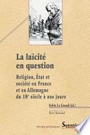 La laïcité en question