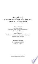 La laïcité