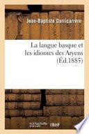 La Langue Basque Et Les Idiomes Des Aryens