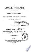 La langue française dans ses rapports avec le sanscrit et avec les autres langues indo-européennes