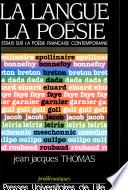 La Langue, la poésie
