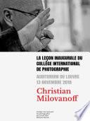 La Leçon inaugurale du Collège international de photographie