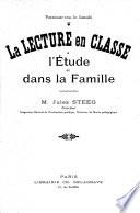 La lecture en classe à l'étude et dans la famille