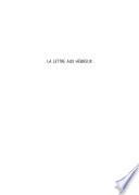 La lettre aux Hébreux