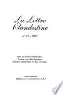 La lettre clandestine