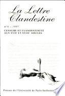 La lettre clandestine, n01 à 4 -- 1992-95