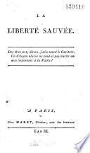 La liberté sauvée