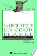 La linguistique en cour de justice