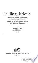 La Linguistique
