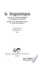 La Linguistique
