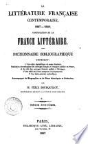 La litt B erature fran P caise contemporaine [1827- 1849]