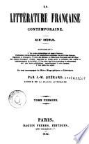 La litt B erature fran P caise contemporaine [1827- 1849]