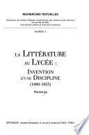 La littérature au lycée