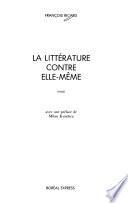 La littérature contre elle-même