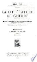 La littérature de guerre